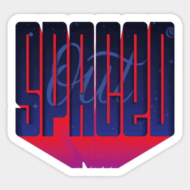 Spaced out Sticker by blindchocomallow